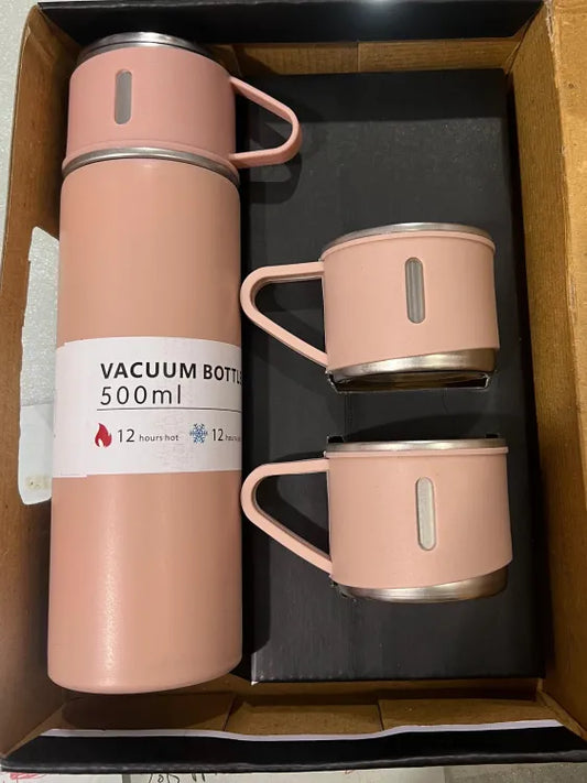 Premium Stainless Steel Vacuum Flask – 500ml (12 Hours Hot & Cold) – Model P-1898