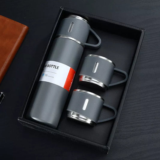 Premium Stainless Steel Vacuum Flask – 500ml (12 Hours Hot & Cold) – Model P-1898