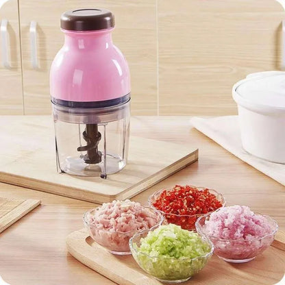 Powerful Speed Electric Capsule Cutter & Blander food Processor Pink (P-1913)