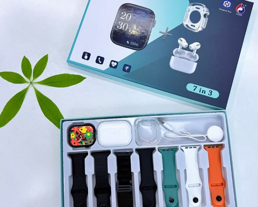 S2000 Pro Max Smart Watch – 7-in-3 Edition with Protection Case & TWS Earbuds