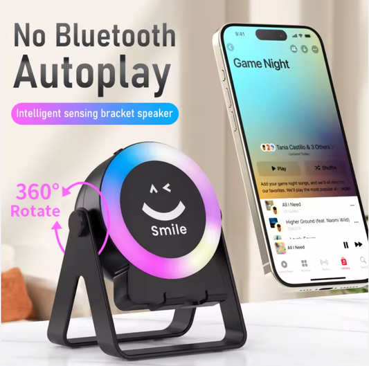 ZF18 Wireless Speakers Phone Stand 5W LED RGB Lights Sound Speaker (P-3313)